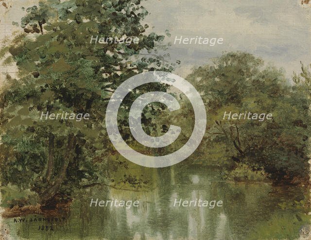 River Landscape, 1882. Creator: Kasper Jarnefelt.