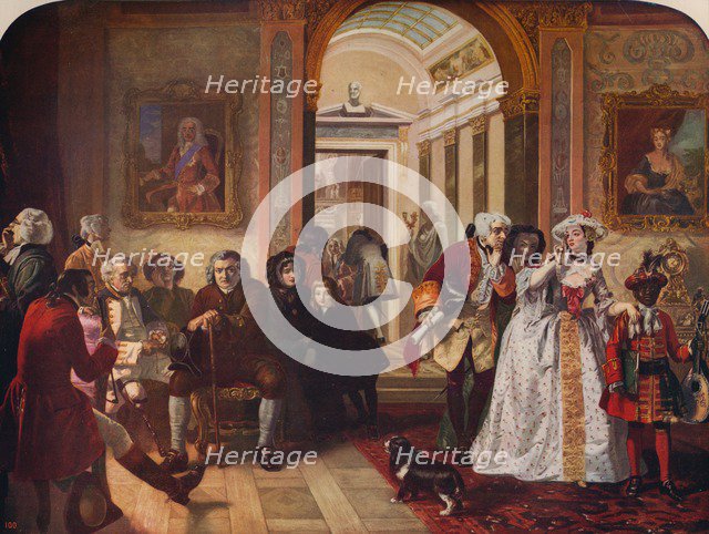 'Dr. Johnson in Ante-Room of Lord Chesterfield', 1748, (c1915). Artist: Edward Matthew Ward.