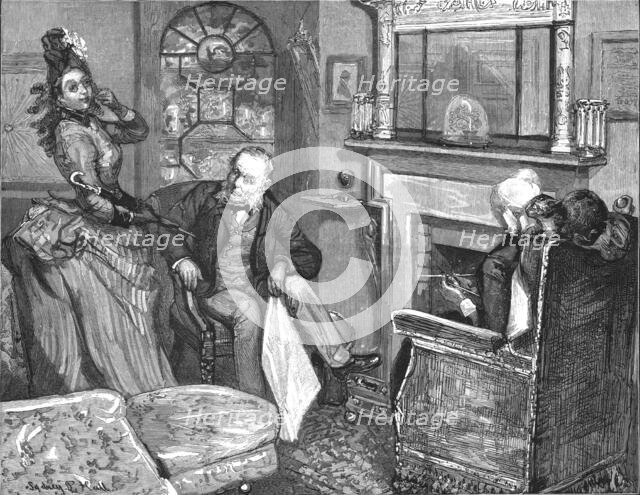 ''That Unfortunate Marriage, by Francis Eleanor Trollope,"I had totally forgotten again what I was g Creator: Sydney Prior Hall.