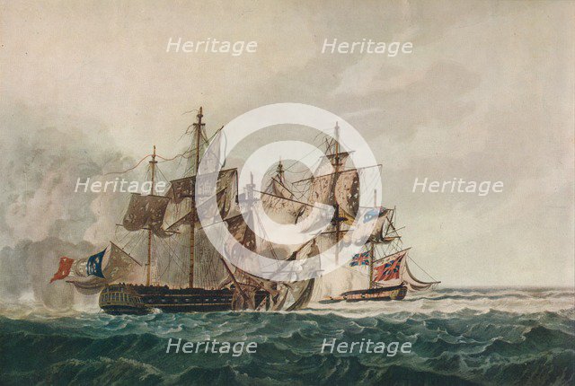 'Capture of the 'Furieuse'', c1810. Artist: George Webster.