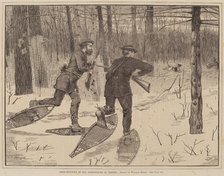 Deer-Stalking in the Adirondacks in Winter, published 1871. Creator: Winslow Homer.