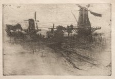 Evening, Dordrecht, 1881-1883. Creator: John Henry Twachtman (American, 1853-1902).