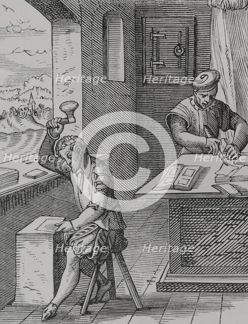 The Goldbeater, 16th century, (1878).  Creator: Unknown.