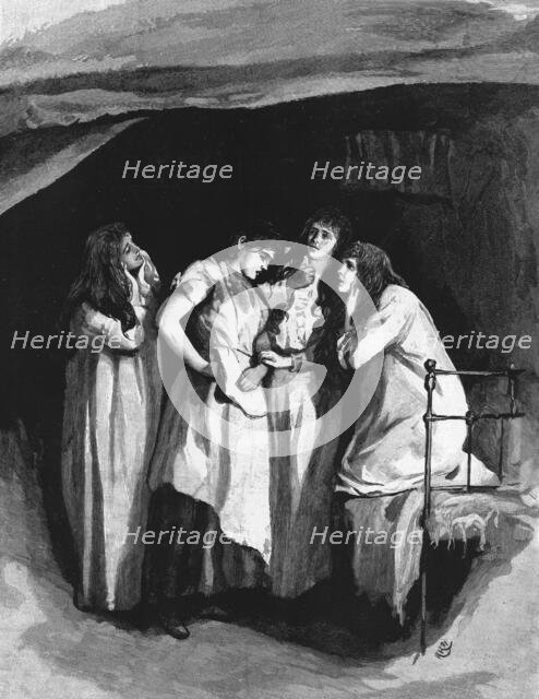 ''"Tess of the D'Urbervilles", By Thomas Hardy; " 'you be going to marry him?' asked Marian" ', 1891 Creator: Hubert von Herkomer.