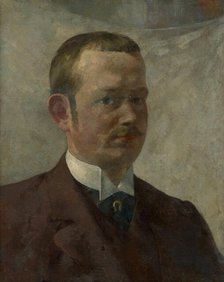 Self-portrait, 1890-1898. Creator: Akos von Aranyossy.