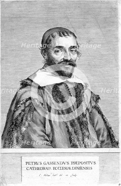 Pierre Gassendi, French philosopher and scientist, 17th century. Artist: Claude Mellan