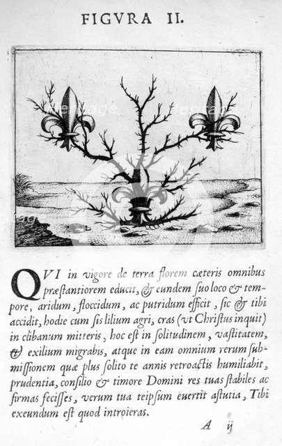 Prophecy figure II from Prognosticatio Eximii Doctoris Paracelsi, 1536.  Artist: Theophrastus Bombastus von Hohenheim Paracelsus
