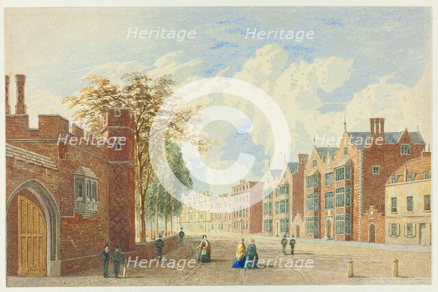 High Street, Eton, c. 1845. Creator: George Pyne.