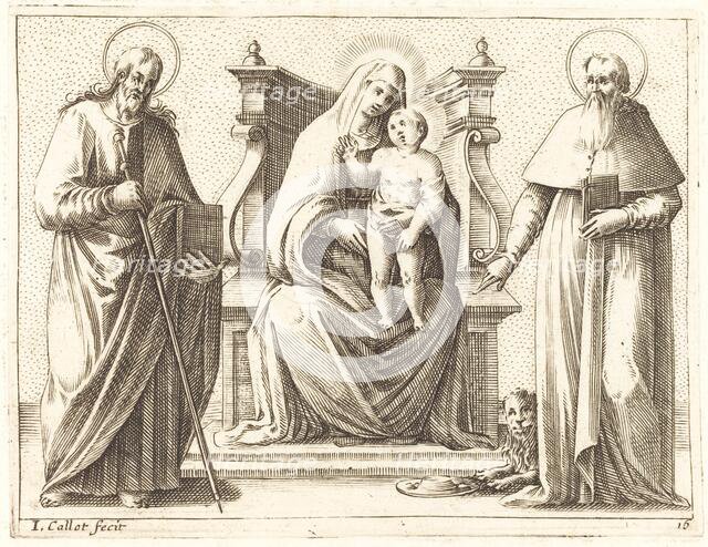 Virgin and Child with Saints James and Jerome, 1608/1611. Creator: Jacques Callot.