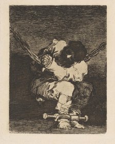 The custody is as barbarous as the crime (Tan bárbara la seguridad como el delito), ca. 1815. Creator: Francisco Goya.