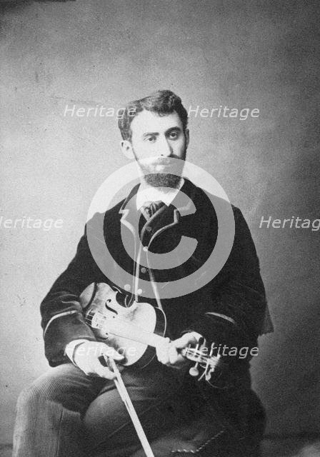 Portrait of the violinist and composer Tivadar Nachéz (1859-1930). Creator: Photo studio Ferdinand Braune, Hamburg  .