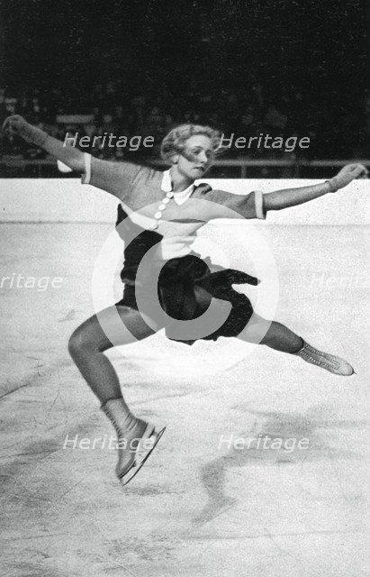 Vera Hrubá, Czech figure skater, Winter Olympic Games, Garmisch-Partenkirchen, Germany, 1936. Artist: Unknown
