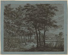 Landscape with a Peasant Carrying Firewood, c. 1800. Creator: Ernst Willem Jan Bagelaar.
