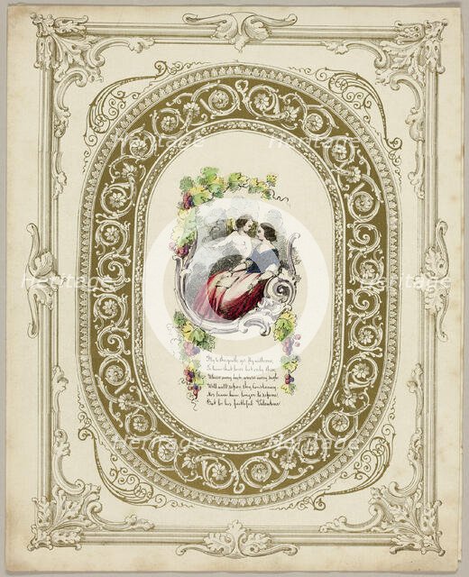 Fly to the Youth (valentine), c. 1850. Creator: Unknown.