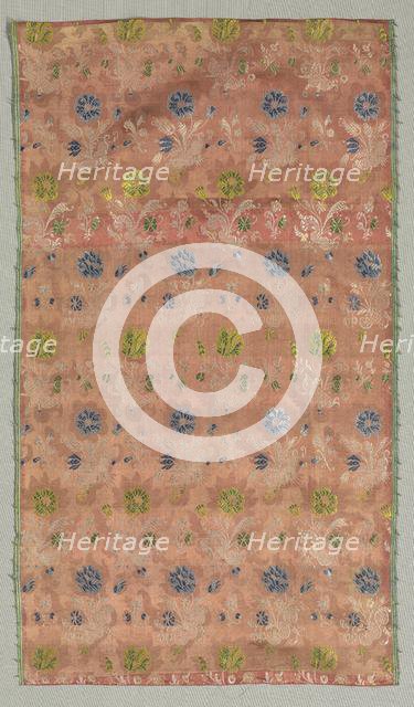 Silk Fragment, 18th century. Creator: Unknown.