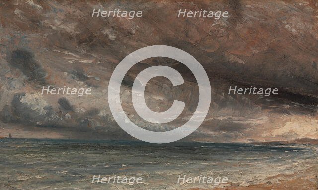 Stormy Sea, Brighton, ca. 1828. Creator: John Constable.