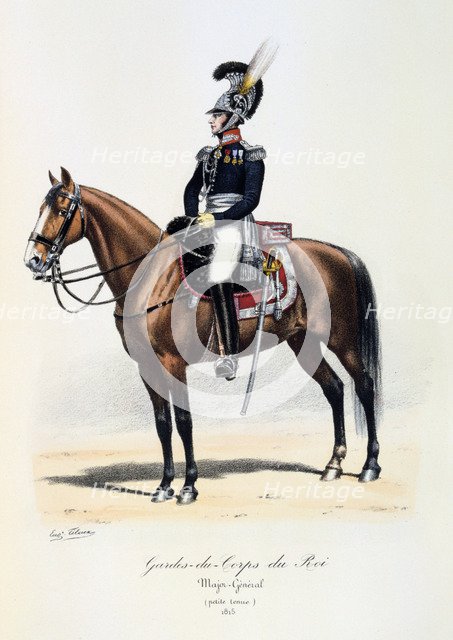 Gardes-du-Corps de Roi, Major-Gènèral (petite tenue), 1815 Artist: Eugene Titeux