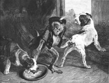 ''The Intruding Puppies, after Sir Edwin Landseer, RA', 1891. Creator: Harrison.