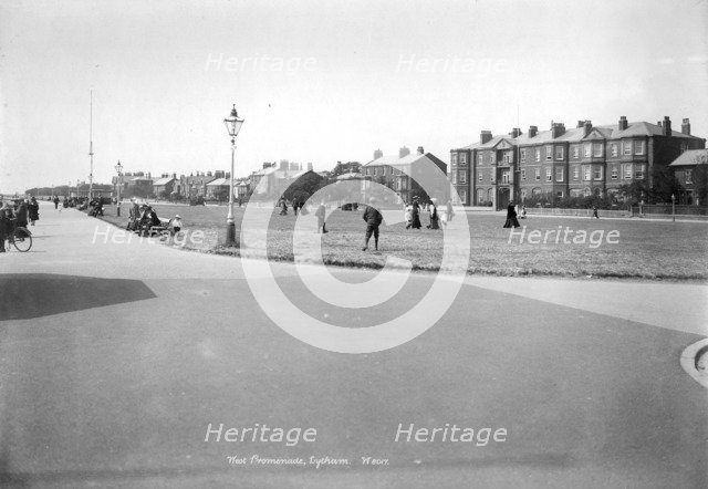 The west promenade, Lytham St Anne's, Lancashire, 1890-1910. Artist: Unknown