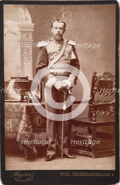 Rudolf, Crown Prince of Austria (1858-1889), ca 1885. Creator: Angerer, Victor (1839-1894).