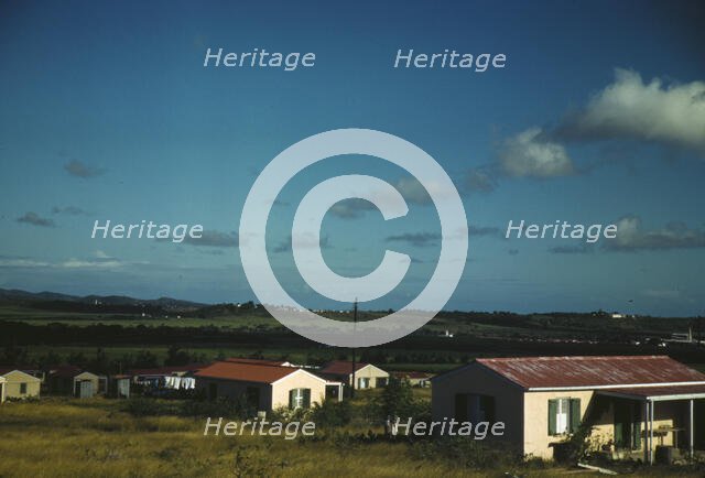 A Virgin Islands company housing project, vicinity of Bethlehem, Saint Croix, 1941. Creator: Jack Delano.