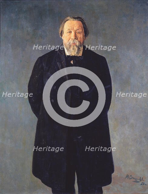 Portrait of the composer Mikhail Ippolitov-Ivanov (1859-1935), 1928. Artist: Vysheslavtsev, Nikolai Nikolayevich (1890-1952)