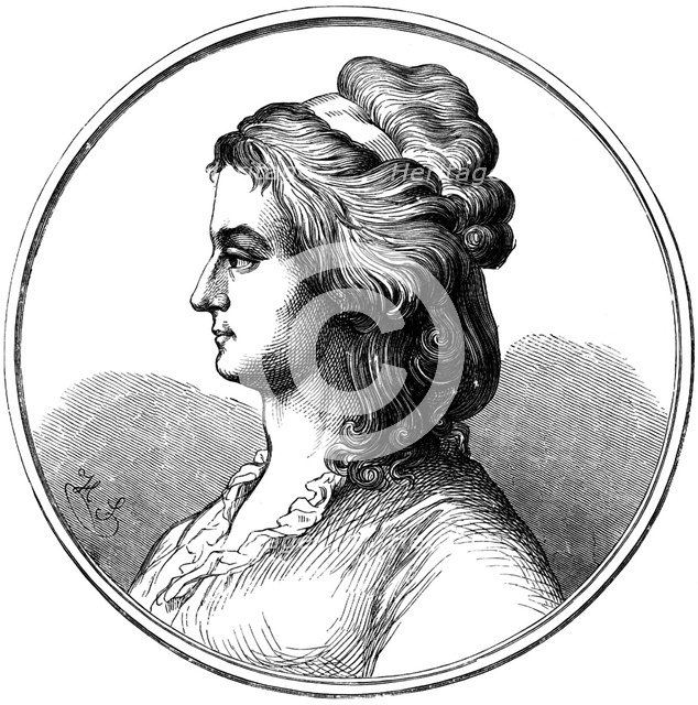 Portrait of Aloysia Lange, née Weber (1760-1839).