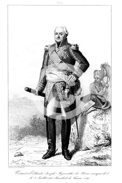 Joseph Hyacinthe (1734-1827), Marquis de Viomenil and Marshal of France, 1839.Artist: Julien Leopold Boilly