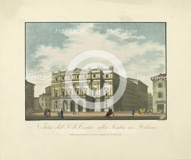 Teatro alla Scala, ca 1820.