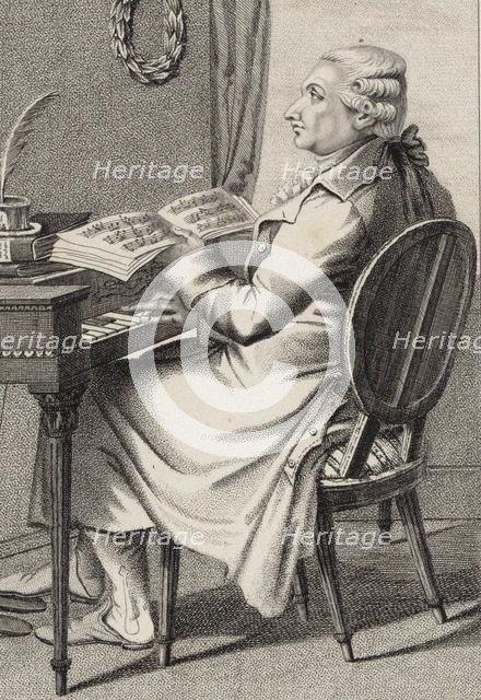 Portrait of the composer Antonio Sacchini (1730-1786), 1820. Creator: Rados, Luigi (1773-1840).