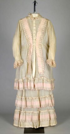 Morning dress, probably French, ca. 1875. Creator: House of Worth.