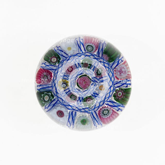Paperweight, Clichy, c. 1845-55. Creator: Clichy Glassworks.