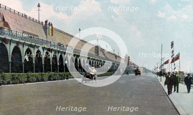 Madeira Road motor track, Brighton, East Sussex, c1900s-c1920s. Artist: Unknown