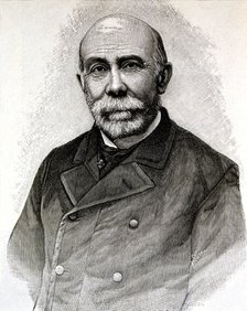 Adolfo Castro (1823-1898) Spanish writer, engraving of   Ilustración Española y Americana.