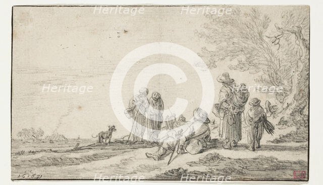 Landscape with Figures, 1631. Creator: Jan van Goyen.