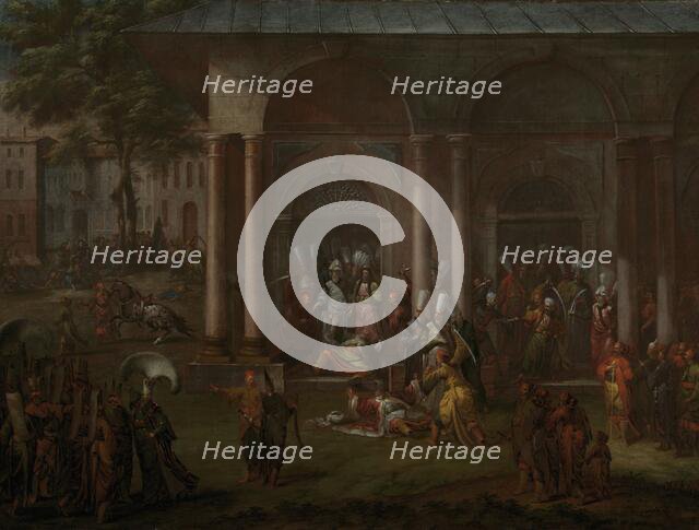 The Murder of Patrona Halil and his Fellow Rebels, c.1730-c.1737. Creator: Jean Baptiste Vanmour.