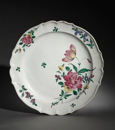 Plate, c. 1750-1770. Creator: Unknown.