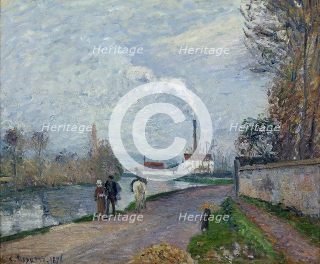 L'Oise à Pontoise, 1876.