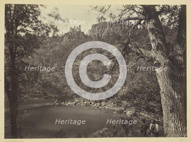 View on Apache Lake, Sierra Blanca Range, Arizona, 1873. Creator: Tim O'Sullivan.