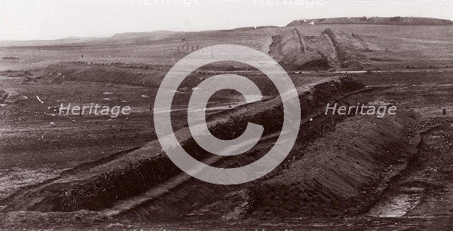 Confederate Earthworks, Centreville, Virginia, 1862. Creator: George N. Barnard.