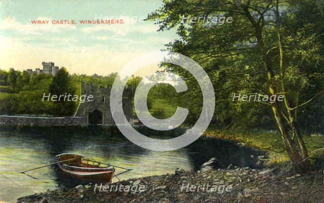 Wray Castle, Claife, Lancashire, early 20th century(?). Artist: Unknown