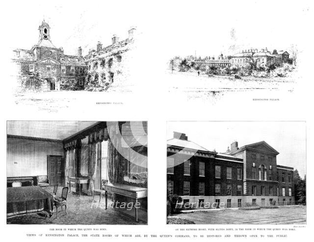 Views of Kensington Palace...to be restored and thrown open to the public, 1898. Creators: Carl Hentschel, P Naumann.