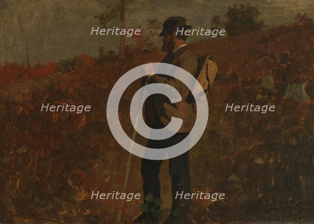 Man with a Knapsack, October 10, 1873. Creator: Winslow Homer.