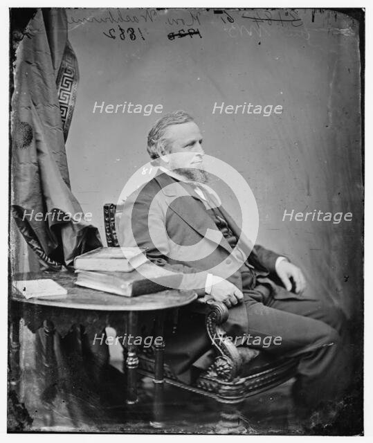 William Barrett Washburn of Massachusetts, between 1860 and 1875. Creator: Unknown.