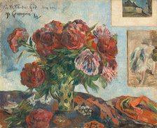 Still Life with Peonies, 1884. Creator: Paul Gauguin.