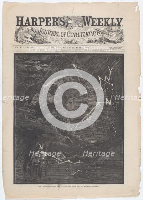 The "Internationalists" Are to Make the World All One Millennium - (Chaos), 1878. Creator: Thomas Nast.