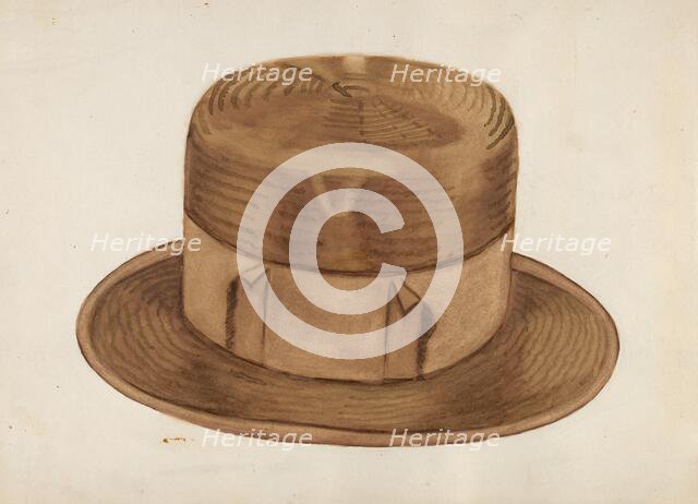 High Straw Hat, c. 1936. Creator: Ernest A Towers Jr.