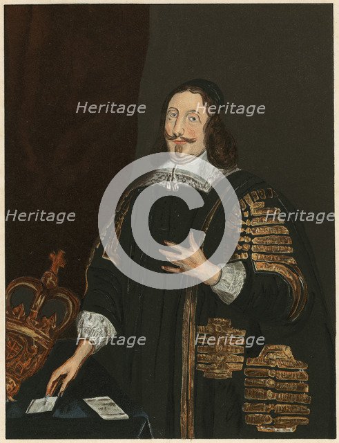 William Lenthall, 17th century English parliamentarian and lawyer, c1843. Artist: Anon
