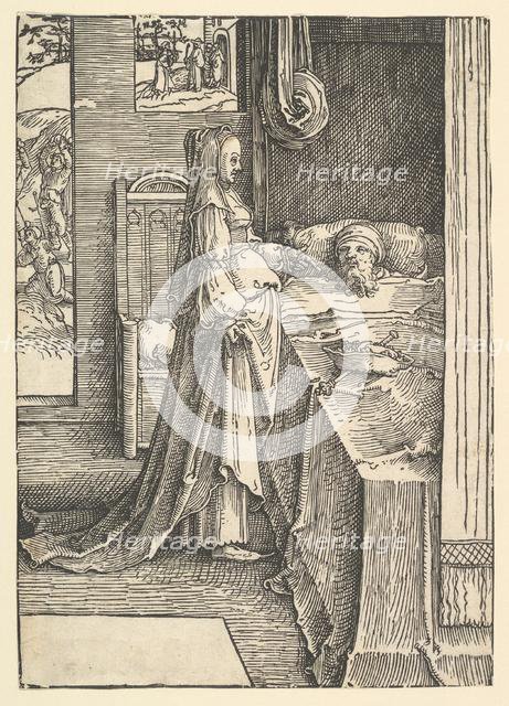 Jezebel Promising Naboth's Vineyards to King Ahab, ca. 1517. Creator: Lucas van Leyden.