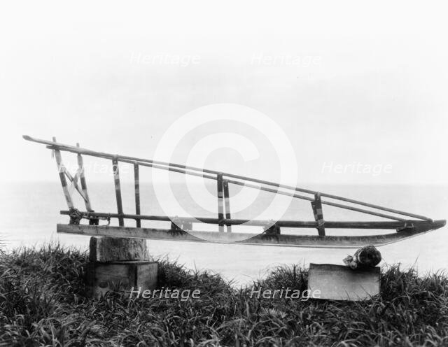 Sled, Nunivak, c1929. Creator: Edward Sheriff Curtis.